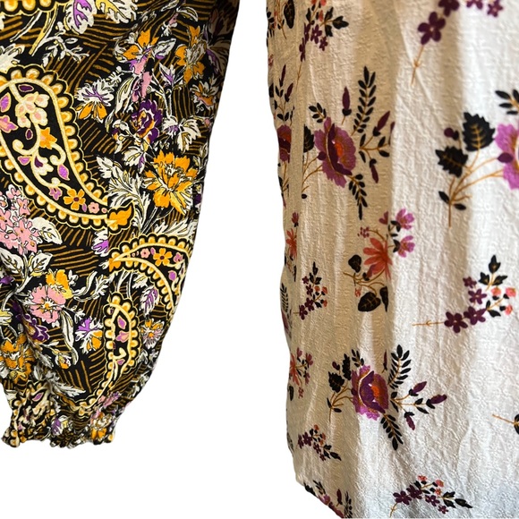 Jane & Delancey Peasant Boho Top sz Large - Picture 4 of 9